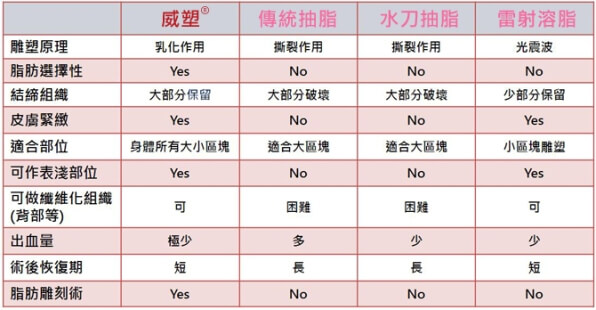 威塑脂肪雕刻 | 尼斯診所 | - 威塑脂肪雕刻,完美身型最佳捷徑!